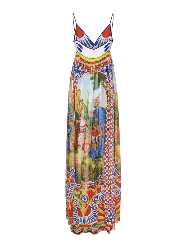 DOLCE & GABBANA: Vestidos largos online - Vestido Midi - Multicolor
