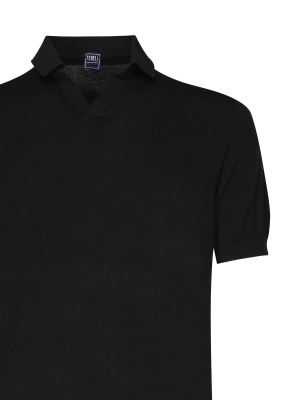 The Best Shops FEDELI: polo shirts - Open Neck Polo