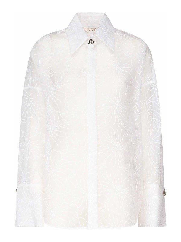 GENNY: camicie - Camicia da ricamo orchidee