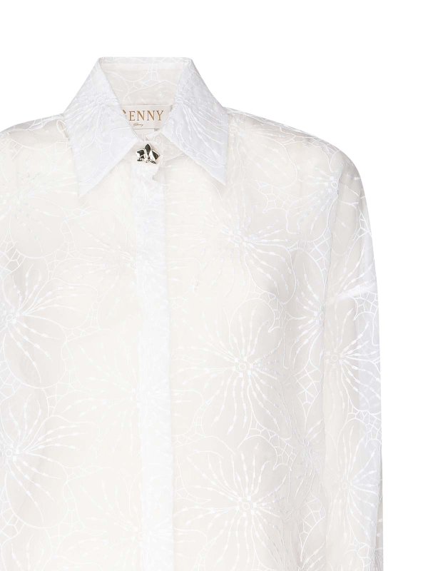 The Best Shops GENNY: camicie - Camicia da ricamo orchidee