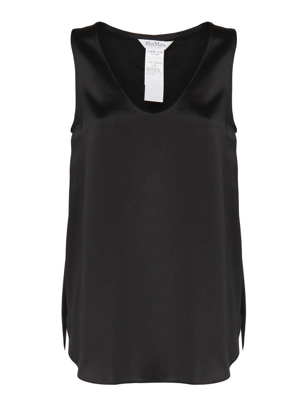 Max Mara: Tops und Tank Tops - Top - Schwarz