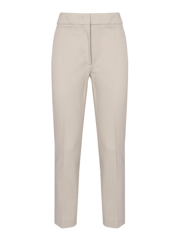 Max Mara: カジュアルトラウザー - カジュアルパンツ - ベージュ
