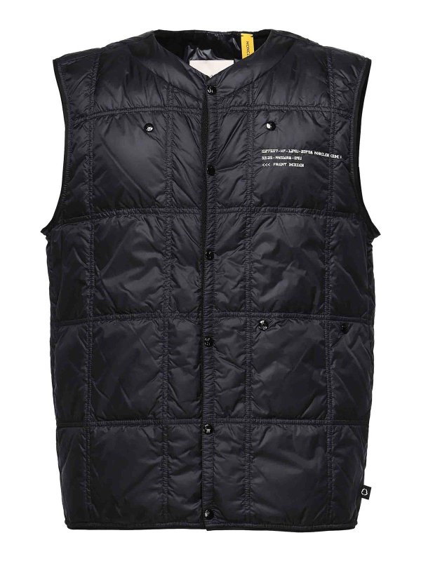 MONCLER: Vestes-rembourrees - Blouson Rembourré - Bleu