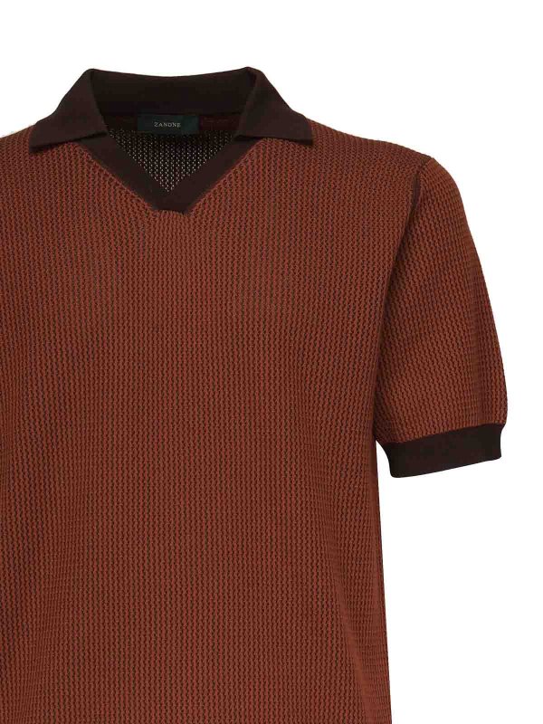 The Best Shops ZANONE: ポロシャツ - ポロシャツ - ブラウン
