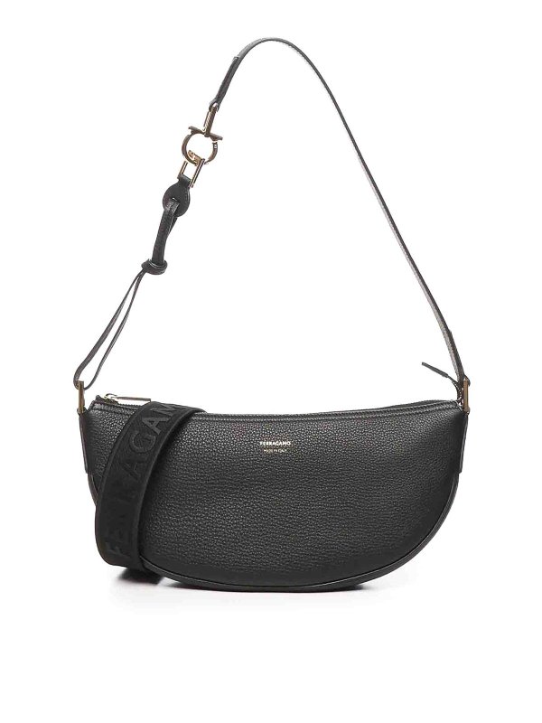 FERRAGAMO: クロスボディバッグ - クロスボディバッグ - 黒