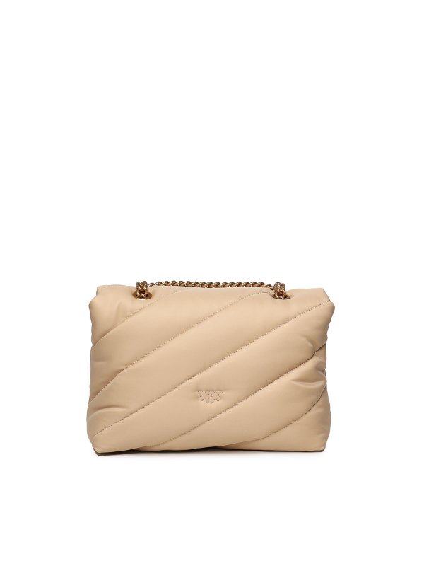 Pinko: cross body bags online - Love Bag Quilted Fabric Shoulder Bag