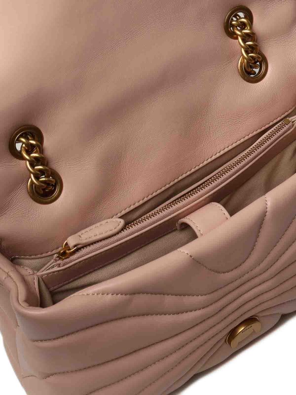 Borsa trapuntata con logo shop online: Pinko