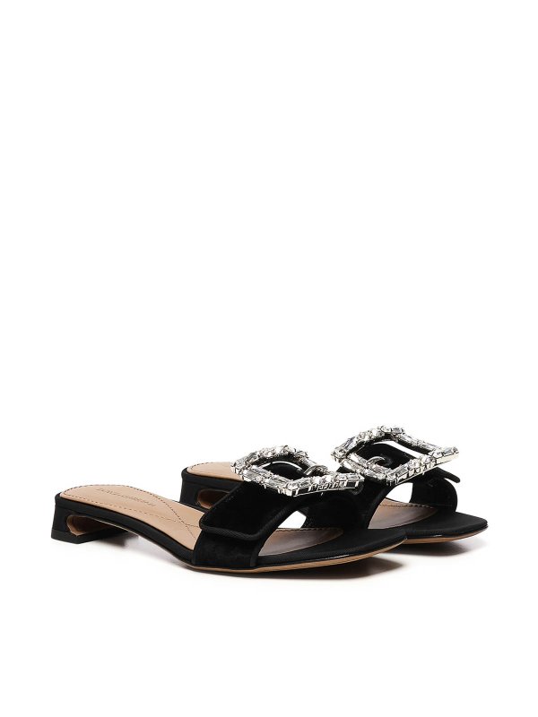 The Best Shops DOLCE & GABBANA: sandals - Jewel Buckle Sandals