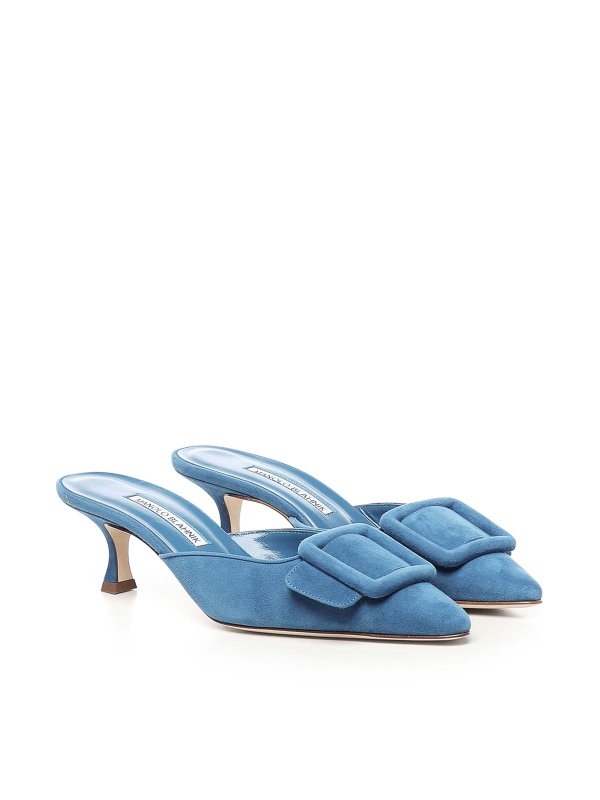 The Best Shops MANOLO BLAHNIK: Mules - Mules - Bleu