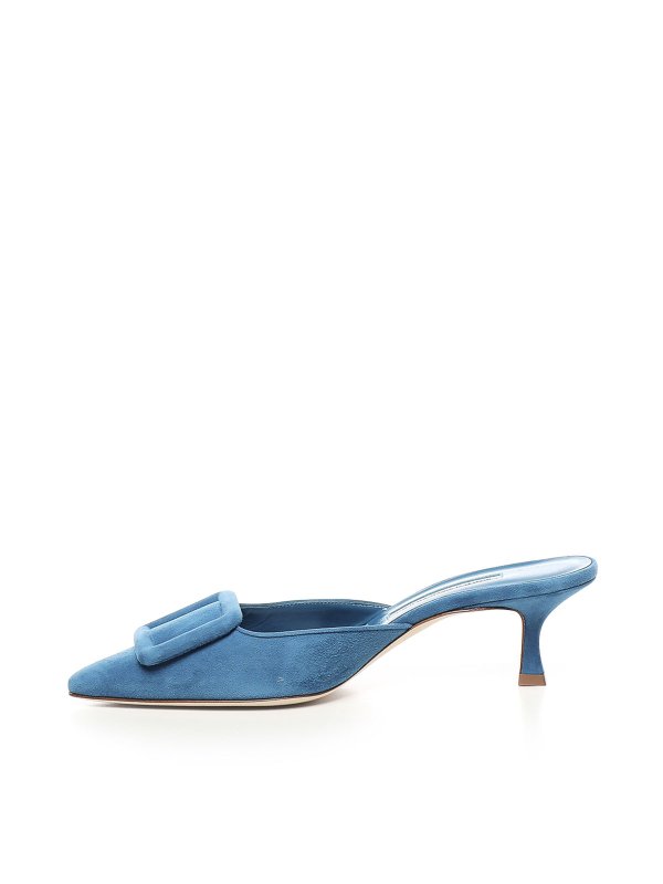 Mules - Bleu shop online: MANOLO BLAHNIK