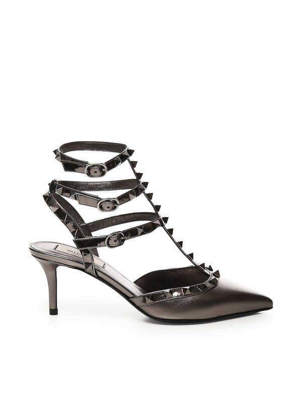 VALENTINO GARAVANI: court shoes online - Pumps With Rockstud Straps