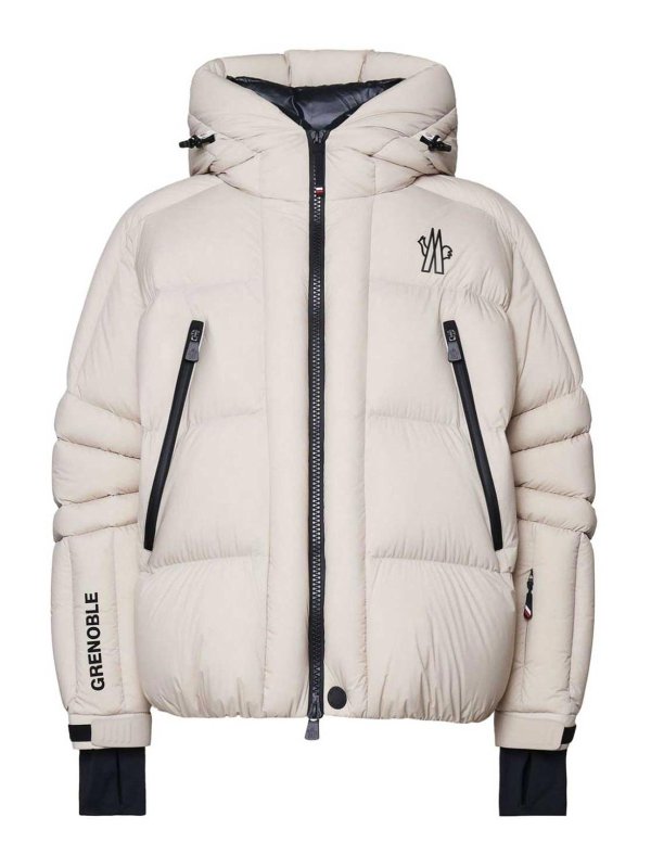 MONCLER: Kurze Daunenjacken - Daunenjacke - Weiß