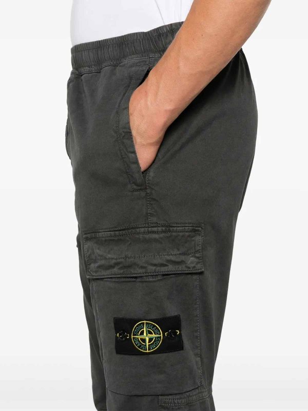 STONE ISLAND buy online カジュアルパンツ - グレー