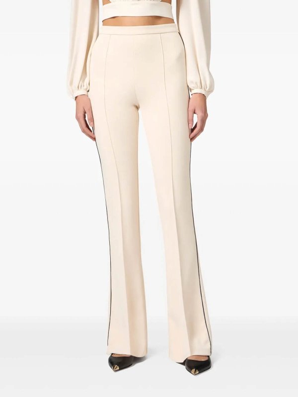 The Best Shops ELISABETTA FRANCHI: カジュアルトラウザー - カジュアルパンツ - 白