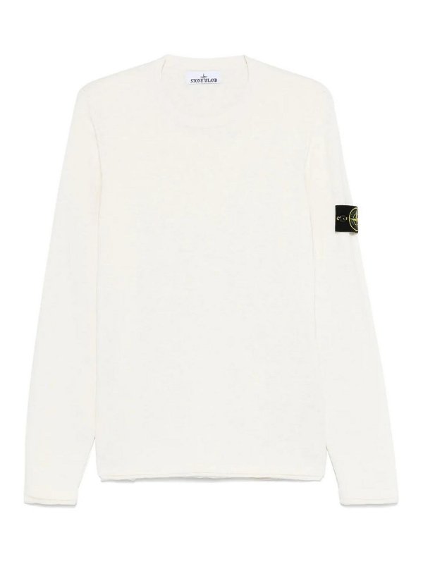 STONE ISLAND: boat necks - Ivory shirt