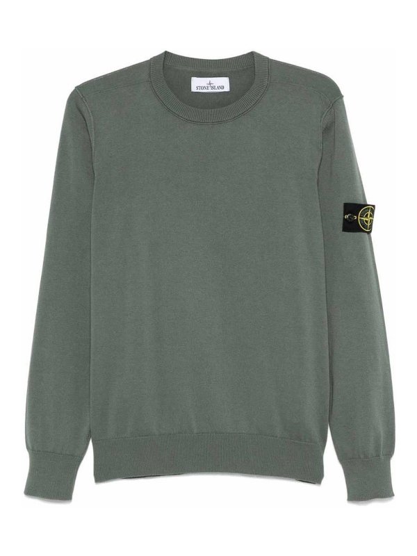 STONE ISLAND: maglia collo a barchetta - Maglia Muschio