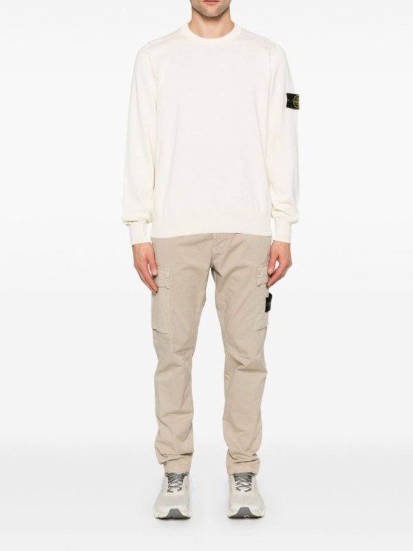 STONE ISLAND buy online Pull Col Bateau - Crème