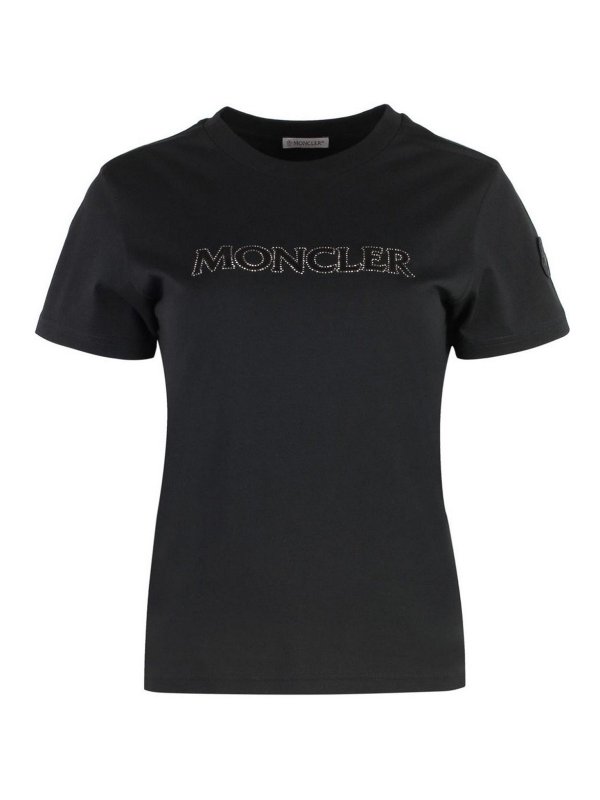 MONCLER: T-shirts - T-Shirt - Schwarz