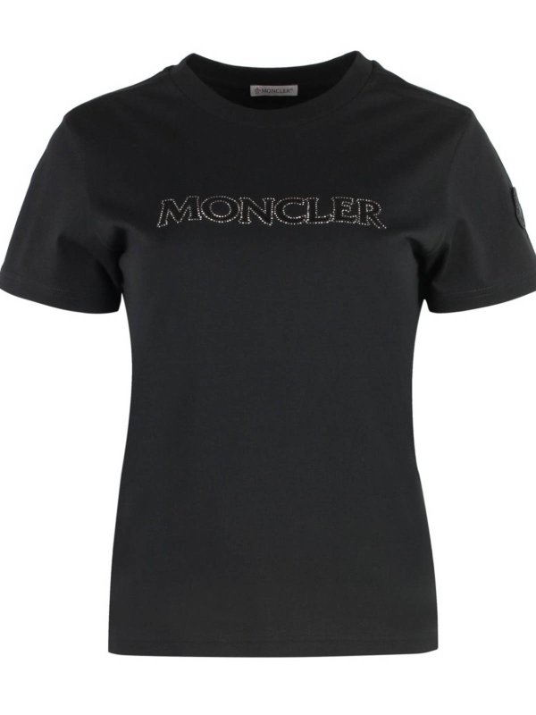 The Best Shops MONCLER: T-shirts - T-Shirt - Schwarz