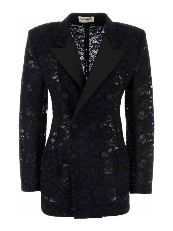 SAINT LAURENT: Tailored & Dinner online - Jacket  guipure lace dinner jacket