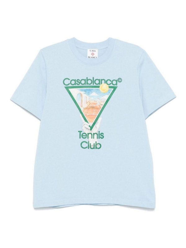 CASABLANCA: Camisetas - Camiseta - Azul