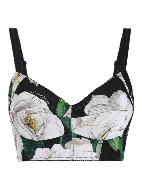 DOLCE & GABBANA: Tops y camisetas sin mangas - Top - Multicolor