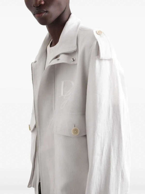 DOLCE & GABBANA: bombers online - Linen bomber jacket