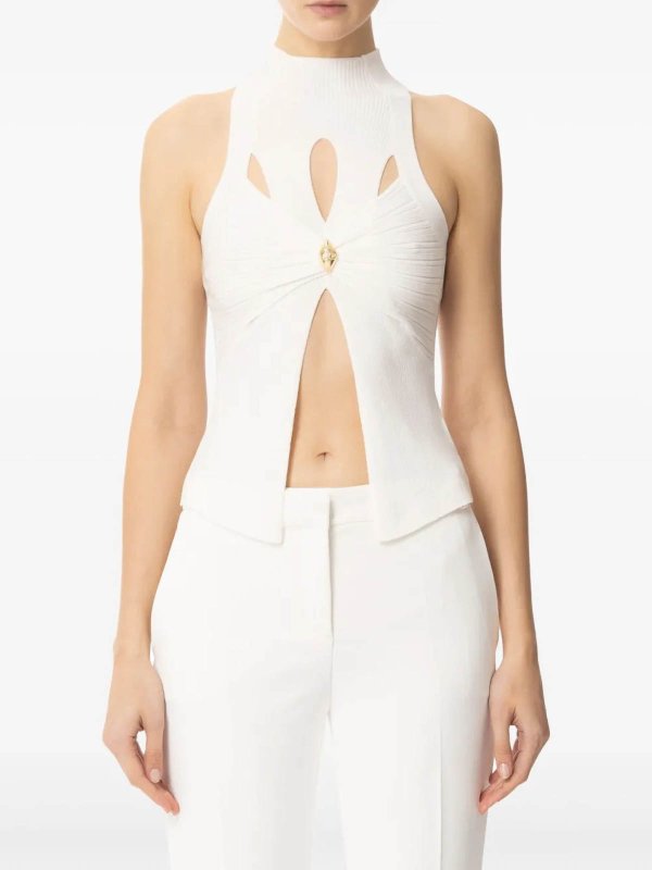 ELISABETTA FRANCHI: Tops & Débardeurs online - Top - Crème