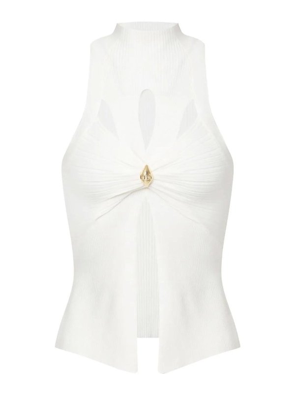 The Best Shops ELISABETTA FRANCHI: Tops & Débardeurs - Top - Crème