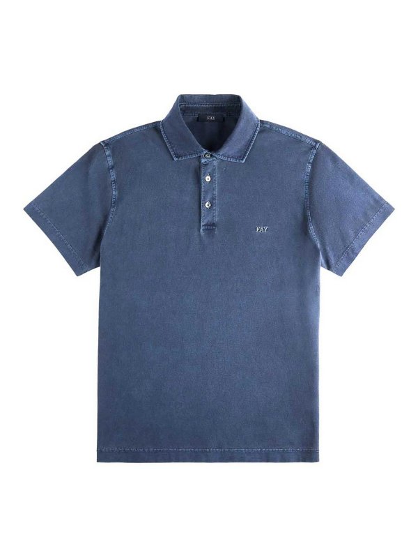 FAY: ポロシャツ - ポロシャツ - ブルー