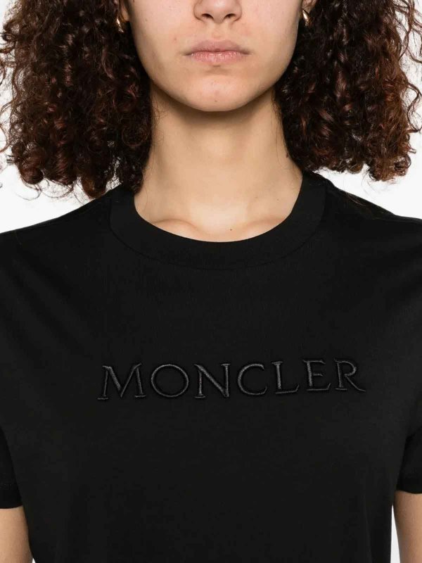 T-shirt SS Nero shop online: MONCLER