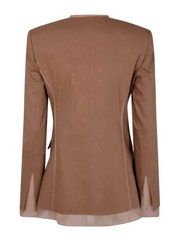 Pinko: blazers online - Stretch lino jacket hen e