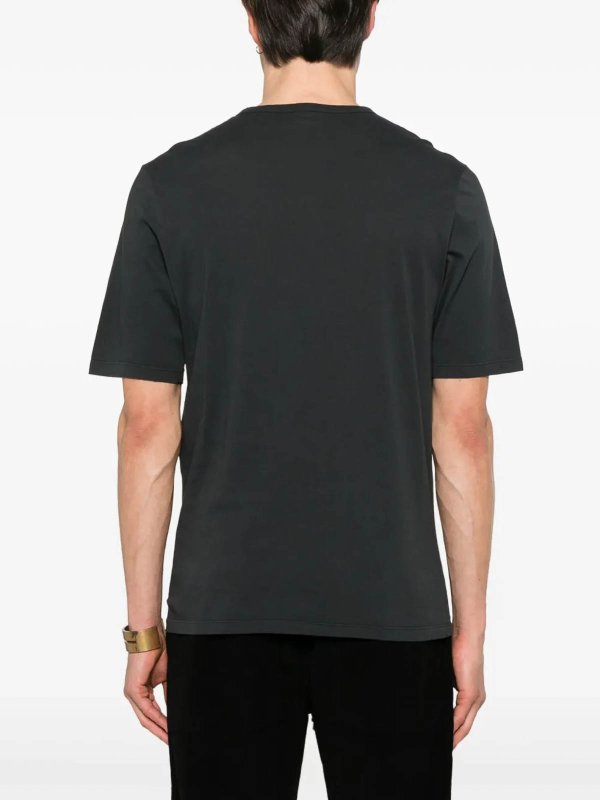SAINT LAURENT: t-shirts online - T Shirt Col Rond Manches Court
