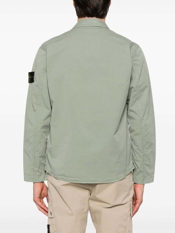 The Best Shops STONE ISLAND: shirts - Overshirt Salvia