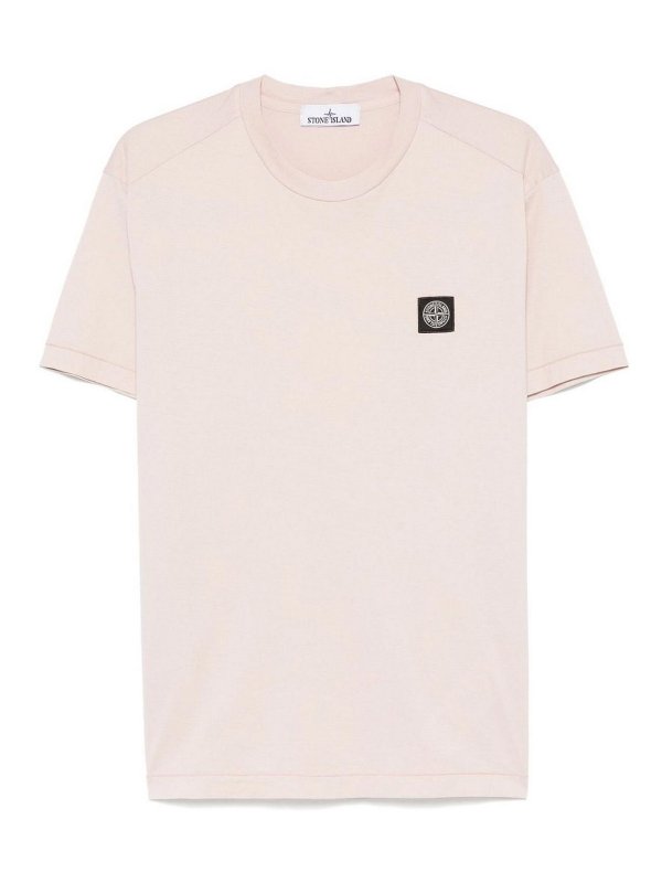 STONE ISLAND: T-shirts - T-Shirt - Rosa