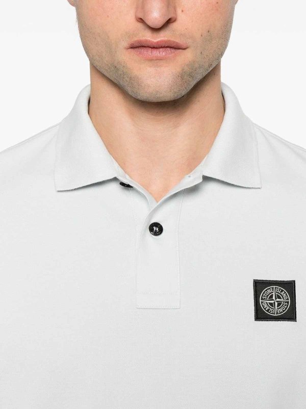 The Best Shops STONE ISLAND: Polos  - Polo - Bleu Clair