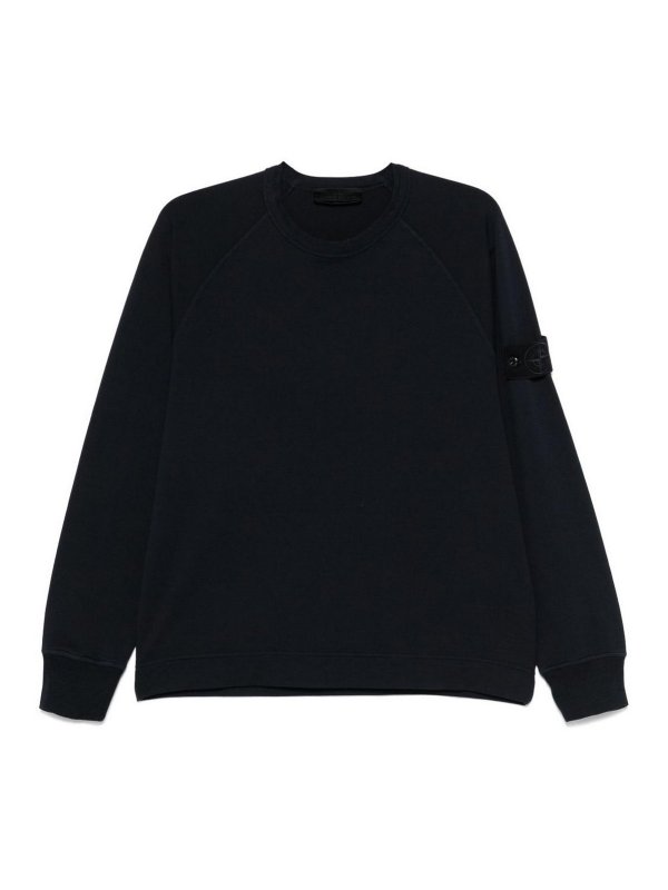 STONE ISLAND: Sweatshirts & Sweaters - Bleu Ghost sweatshirt