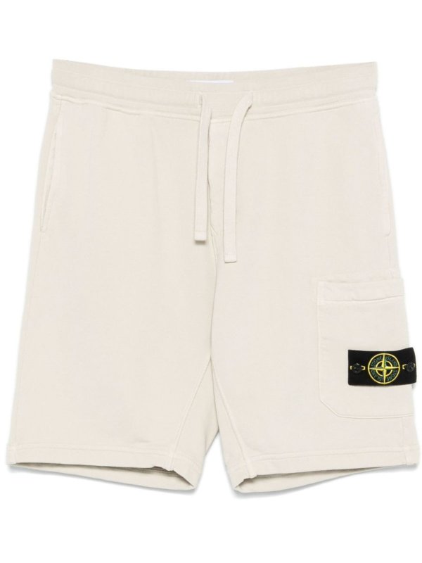 STONE ISLAND: Shorts online - Short - Beige Clair
