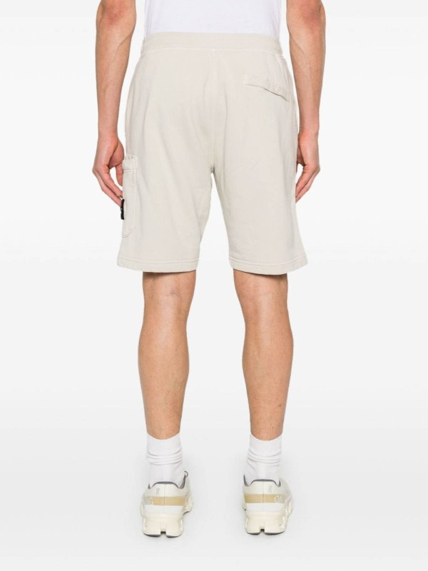 The Best Shops STONE ISLAND: Shorts - Short - Beige Clair