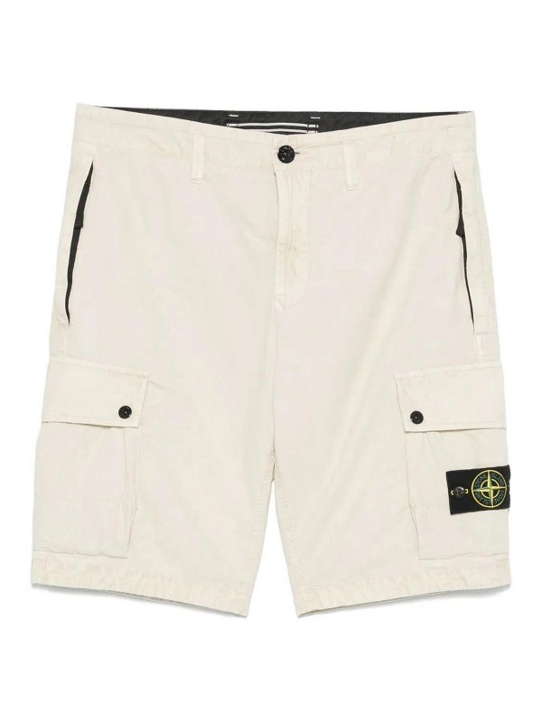STONE ISLAND: トラウザーショーツ - ショートパンツ - ライトベージュ