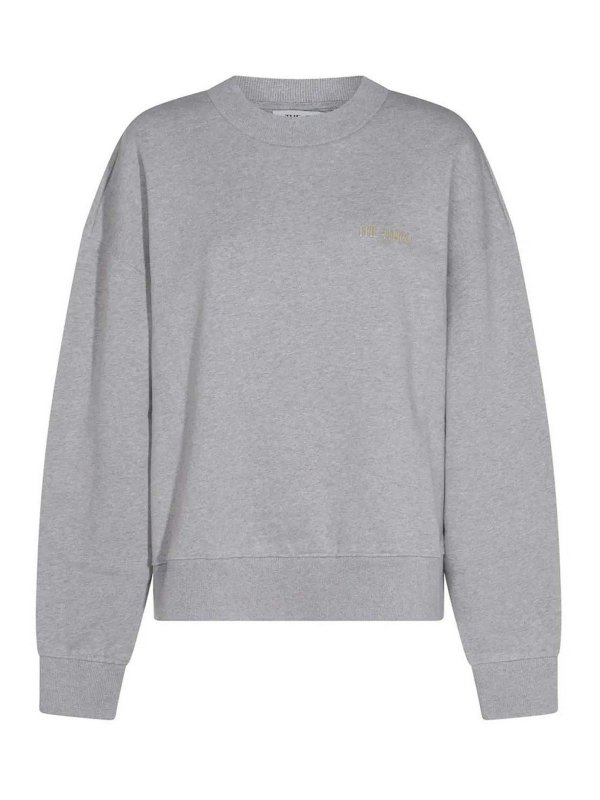 The Attico: Sweatshirts & Sweaters - Sweatshirt Double American Fleece Melange