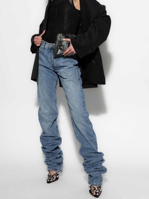 The Attico: straight leg jeans online - Denim jeans