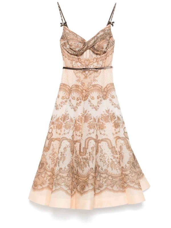 膝丈ドレス - ピンク shop online: ZIMMERMANN