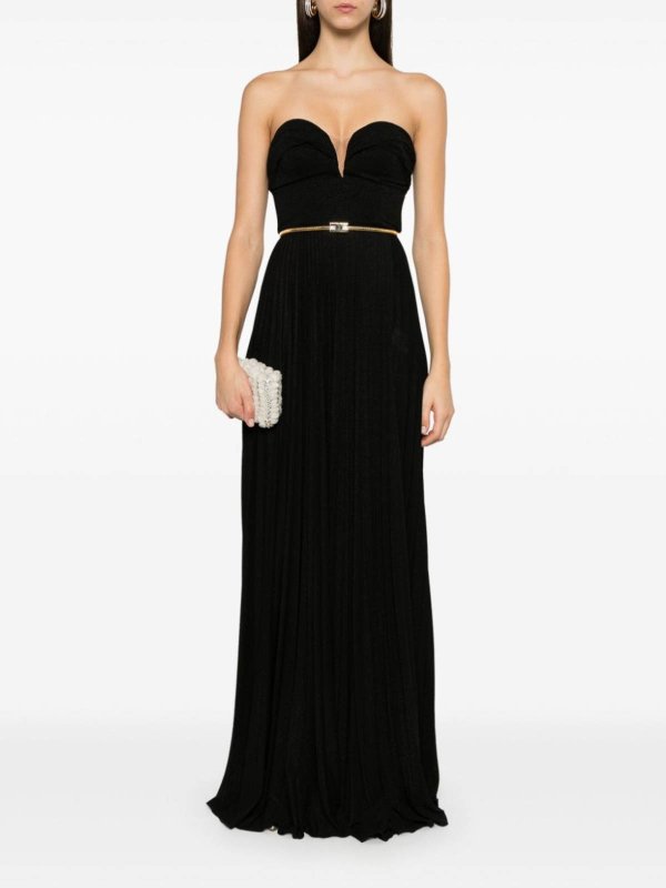 ELISABETTA FRANCHI: cinture online - Abito Donna Con Cintura Nero