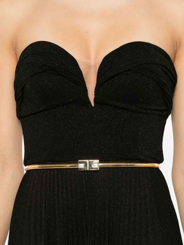 Abito Donna Con Cintura Nero shop online: ELISABETTA FRANCHI