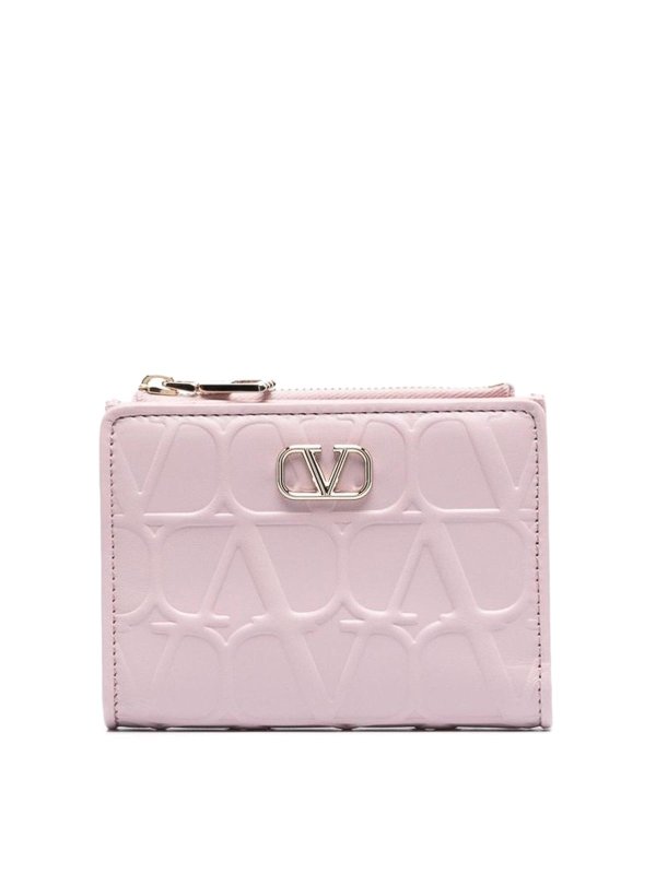 VALENTINO GARAVANI: 財布＆ポーチ - 財布 - ベージュ