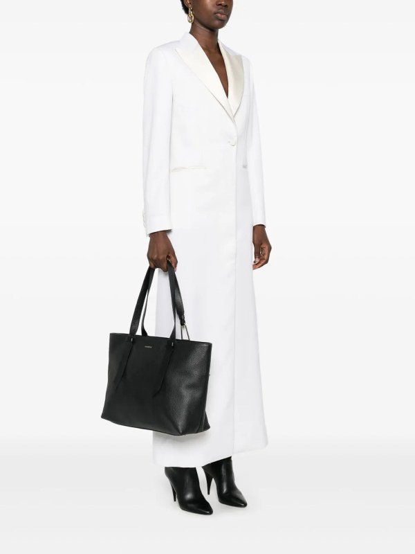 COCCINELLE: totes bags online - Handbag Grained Leather / Noir Noir