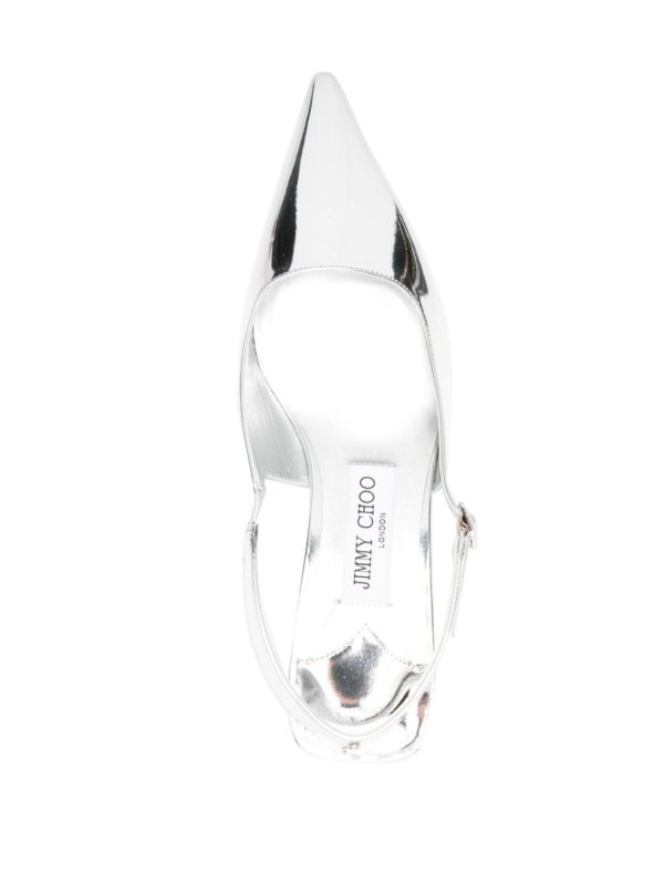 The Best Shops JIMMY CHOO: court shoes - Amel 50 Qui Silver slingback