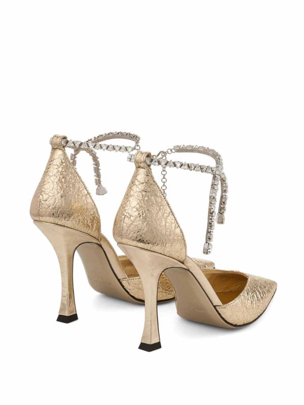 Stevie 100 Gzb Gold sandals shop online: JIMMY CHOO