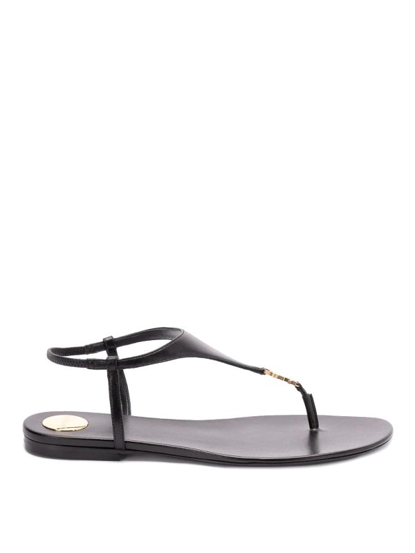 SAINT LAURENT: sandals - Flat Sandals